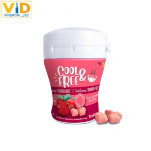 Cool & Free – Strawberry Chewing Gum (Sugar Free)